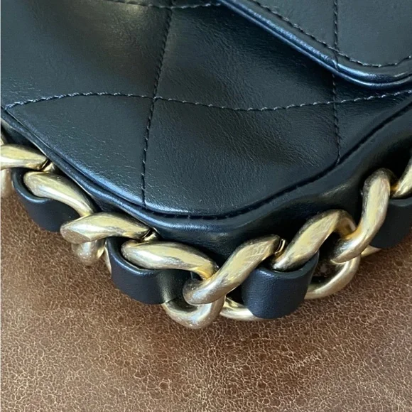 *SOLD* Chanel Framing Chain Flap Bag Quilted Calfskin Small - Picture 12 of 15